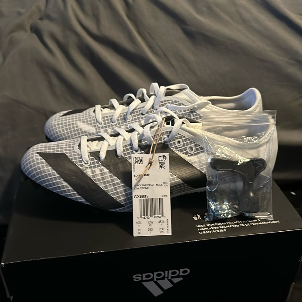 adidas White and Black Athletic Men’s Shoes